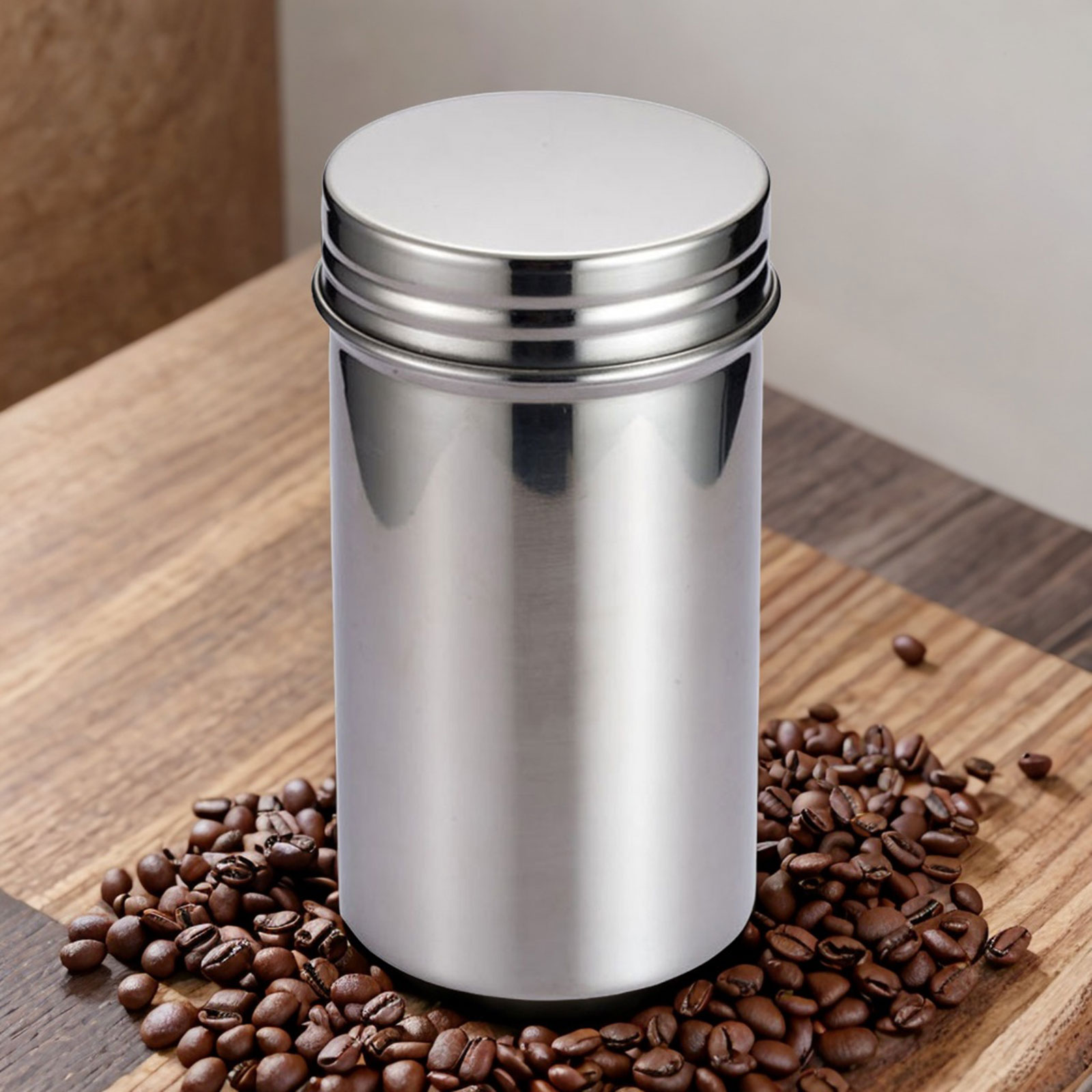 Coffee Tea And Bean Leaf - 304 Stainless Steel Sealed Storage Jar