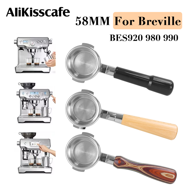 Coffee Tea Making Machine - 58MM Bottomless Portafilter For Breville BES920