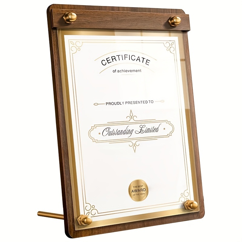 Coffee Tea Menu - 1Pc Solid Wood Desktop Clip Cover