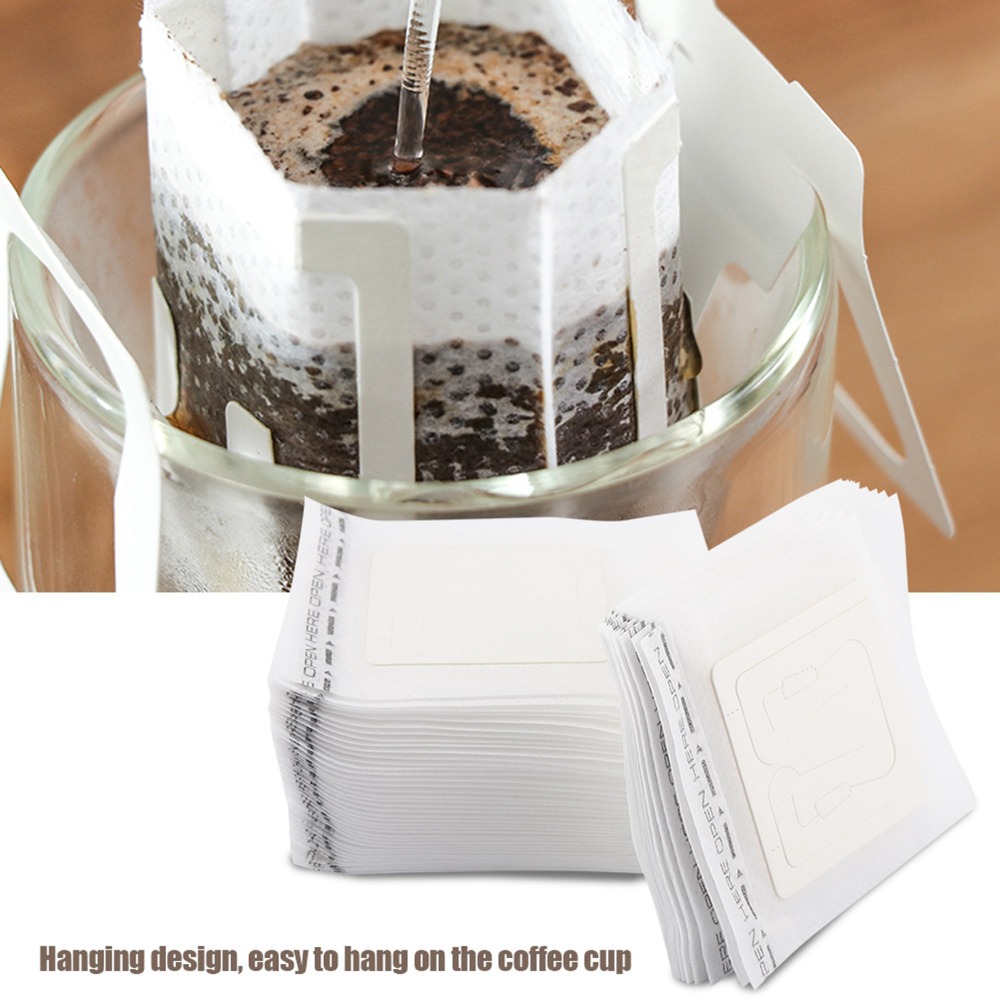 Coffee Tea Bags - 50PCS Set Disposable Non Woven Drip