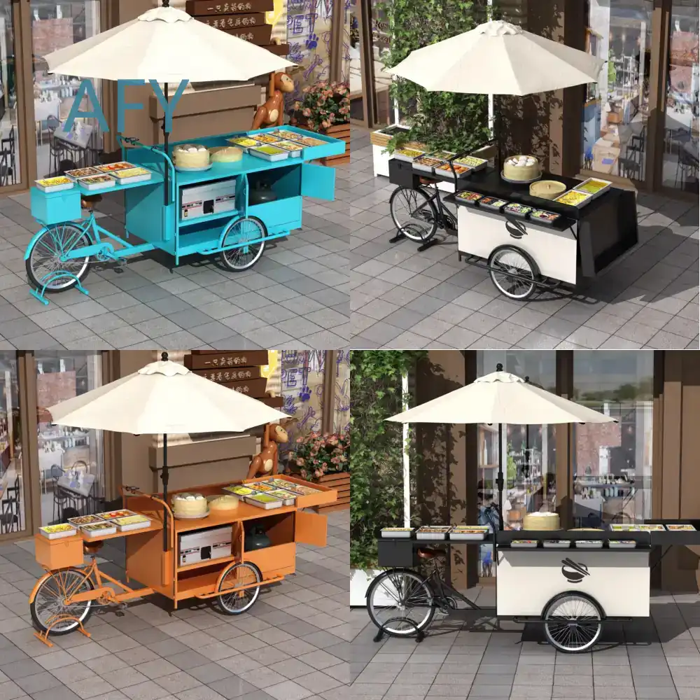 Coffee Tea Vendor - Wrought Iron Mobile Popcorn Cart for