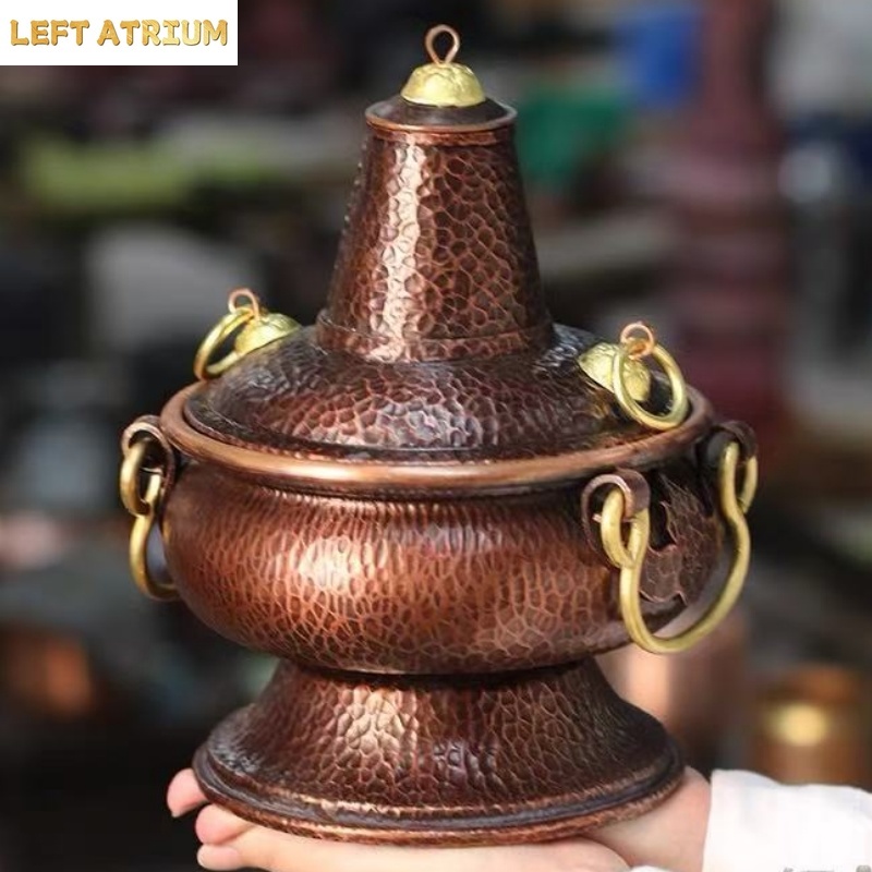 Coffee Tea And Leaf - Multifunctional Pure Copper Hot Pot Handcrafted