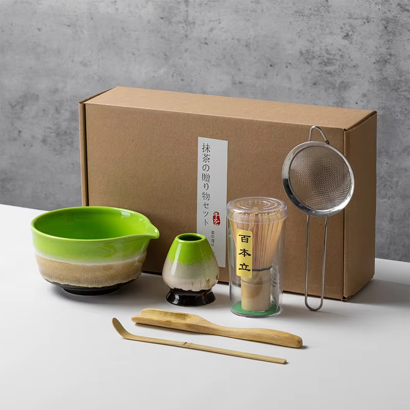 Matcha Whisk Set - Japanese Style Matcha Tea Set Bamboo