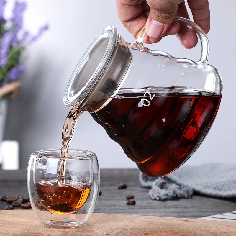 Coffee Tea Making Machine - 350/600/800ml Hand Brew Coffee Carafe Clouds