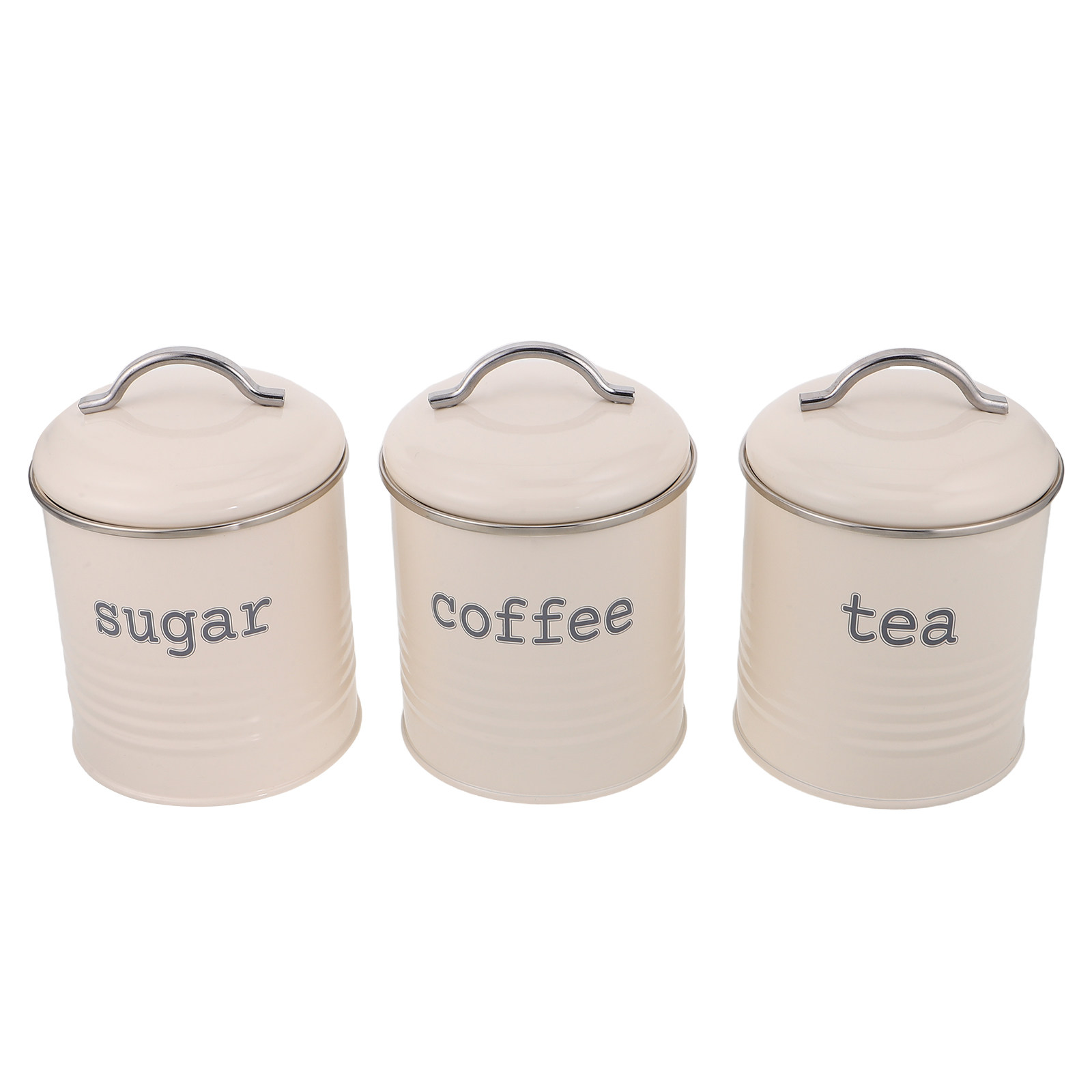 Coffee Tea And Sugar Set - 3Pcs Sealed Coffee Bean Container Set
