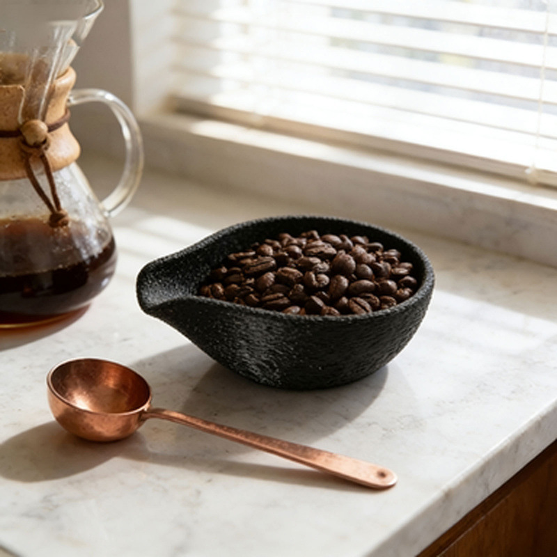 1pc Coffee Bean Dosing Cup & T - Coffee Tea And Bean Leaf review and price