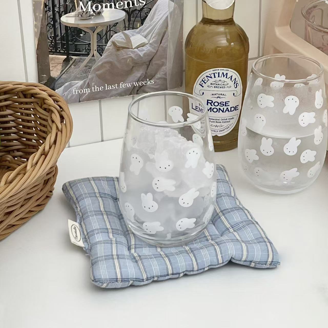 Cute Miffy Rabbit Printed Glas - Coffee Tea & Company review and price