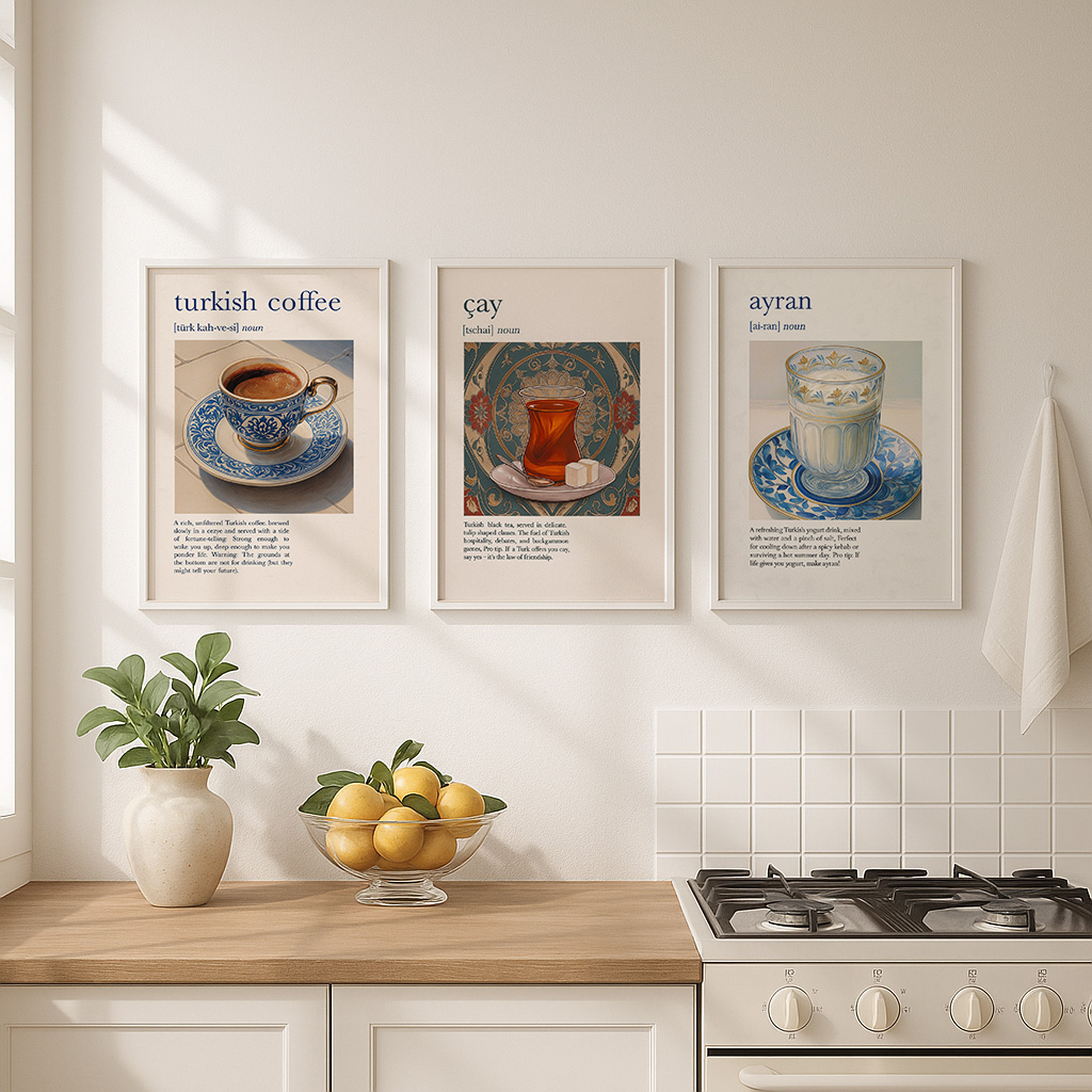 Kitchen Poster Traditional Tur - Coffee And Tea Lyrics review and price
