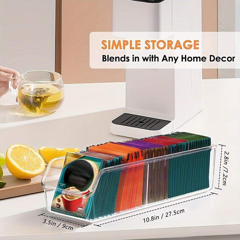 1pc Clear Tea Bag Organizer Bo - Coffee Tea Bags review and price