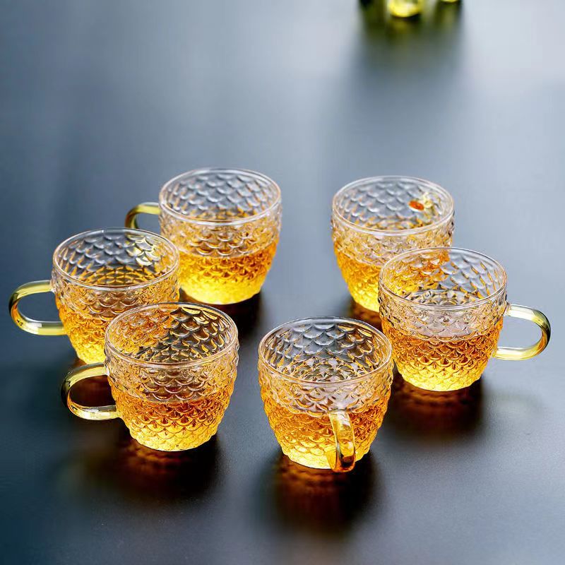 Glass Tea Cups small Cups Home - Coffee Tea And Sugar Set review and price