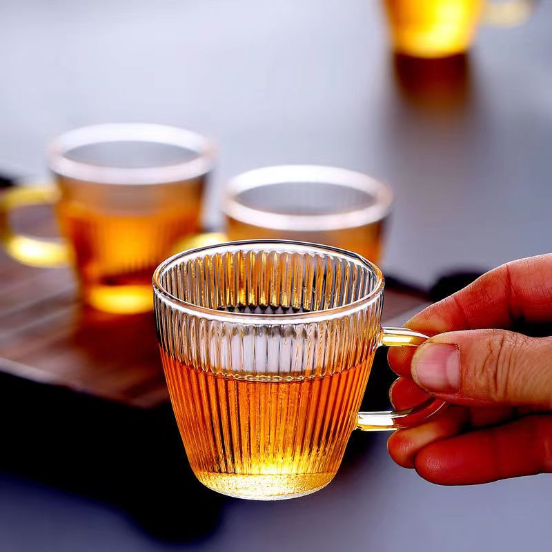 Glass Tea Cups small Cups Home - Coffee Tea And Sugar Set review and price