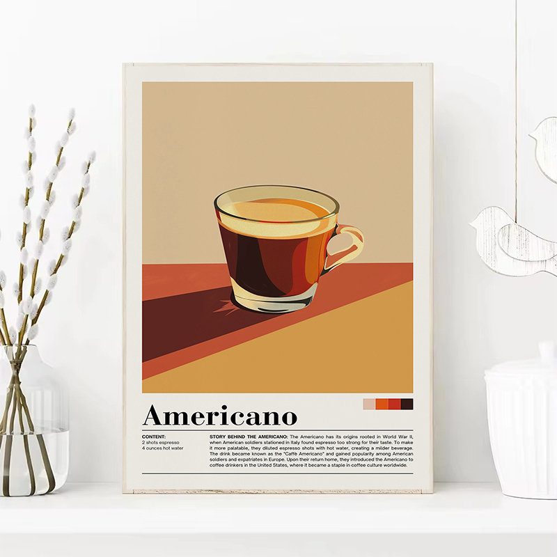 Vintage Coffee Beverage Poster - Coffee And Tea Lyrics review and price