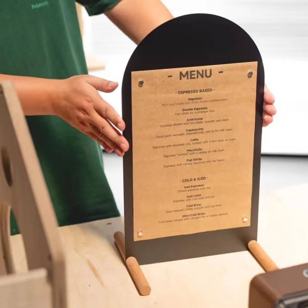 Metal Hand-Painted Menu Stand  - Coffee Tea Menu review and price