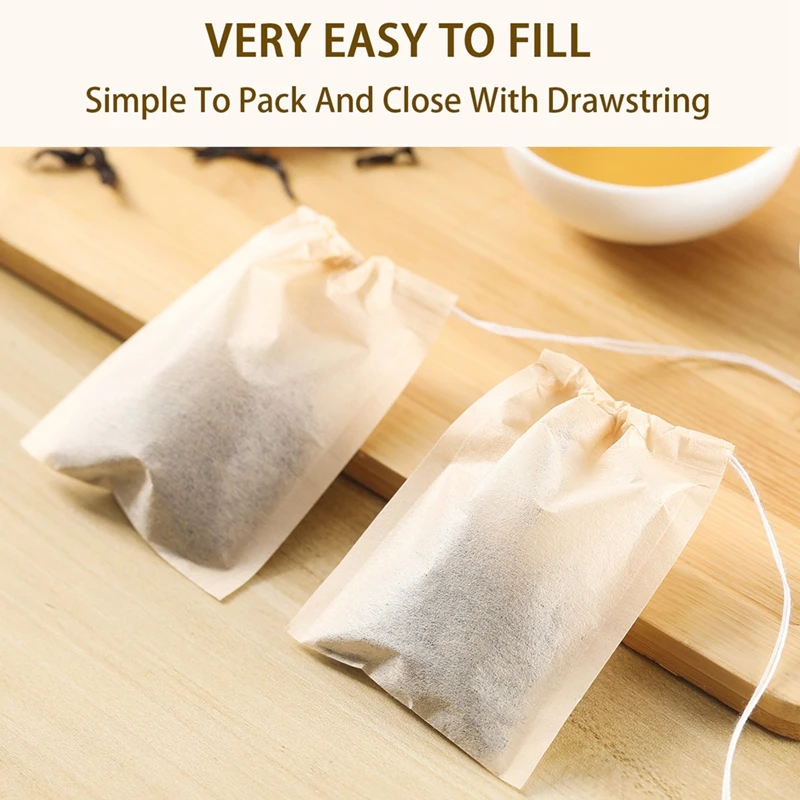100Pcs Teabags with Drawstring - Coffee Tea And Leaf review and price