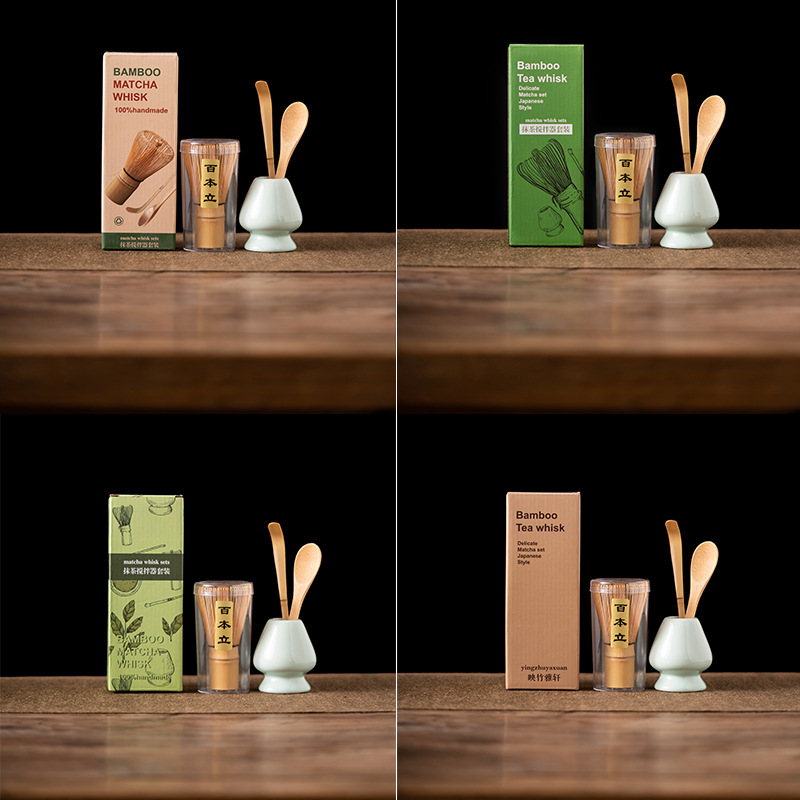 4PCS Bamboo Matcha Whisk Set H - Matcha Whisk Set review and price