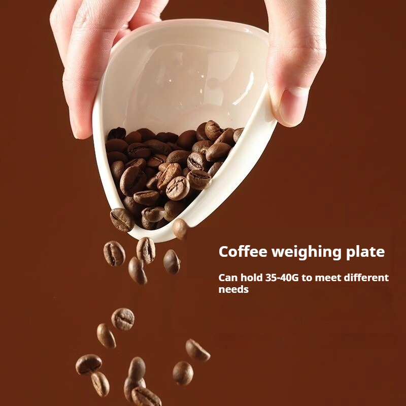 Ceramic Coffee Bean Dosing Tra - Coffee Tea And Bean Leaf review and price