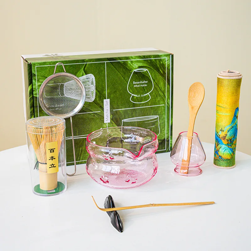 4-8pcs Glass Bow Tie Matcha Wh - Matcha Whisk Set review and price