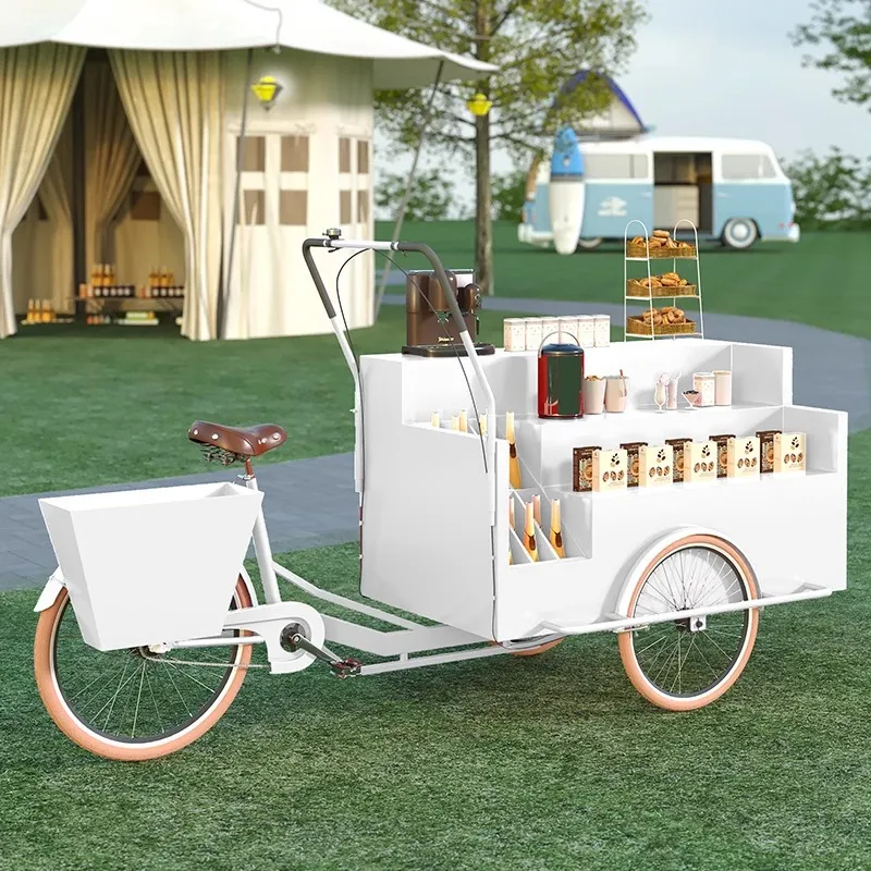 Mobile Tricycle Display Stand  - Coffee Tea Vendor review and price