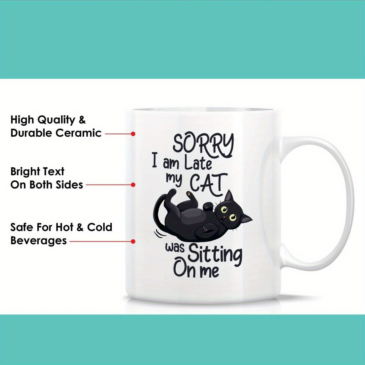 1 Funny Cat Shaped Ceramic Mug - Coffee Tea With Me review and price