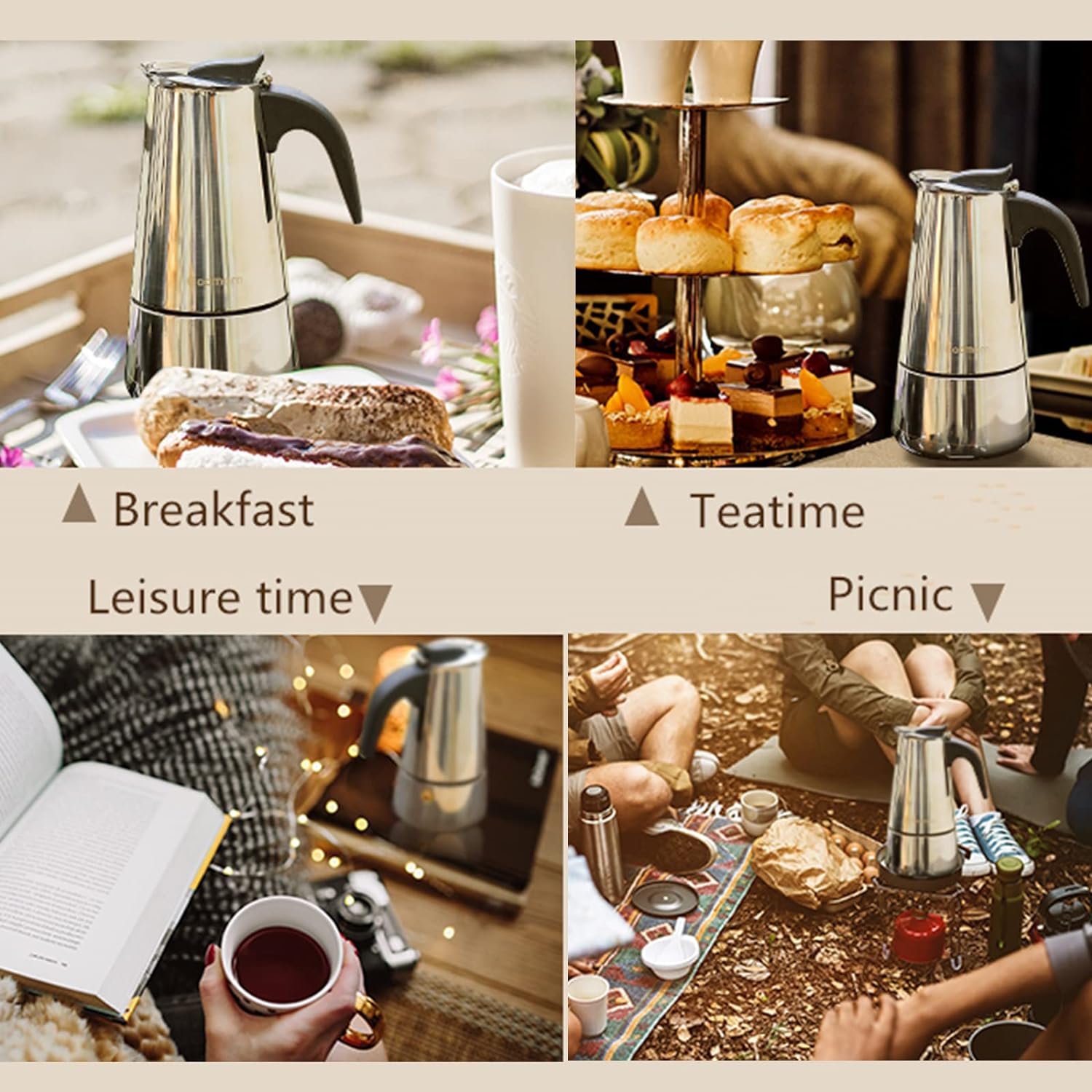 4/6/9 Cups Moka Pot Caffe Mach - Coffee Tea Making Machine review and price
