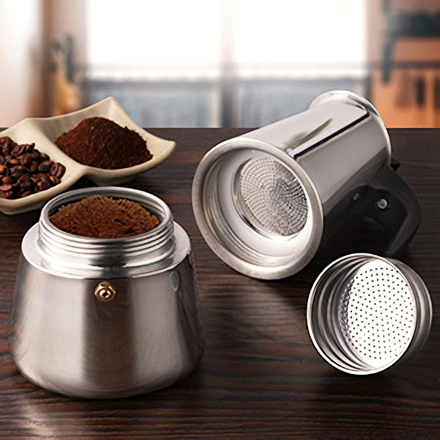 4/6/9 Cups Moka Pot Caffe Mach - Coffee Tea Making Machine review and price