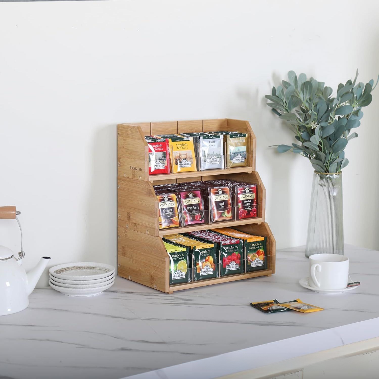 Bamboo Tea Bag Storage Box Thr - Coffee Tea Bags review and price