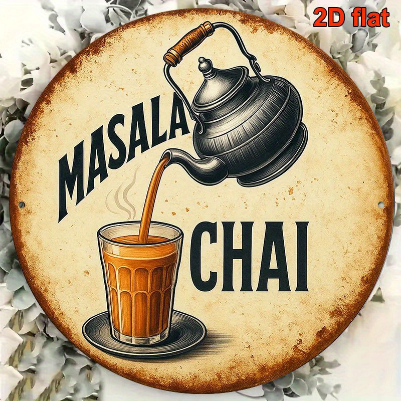 Masala Chai Metal Sign Vintage - Coffee Tea Recipe review and price