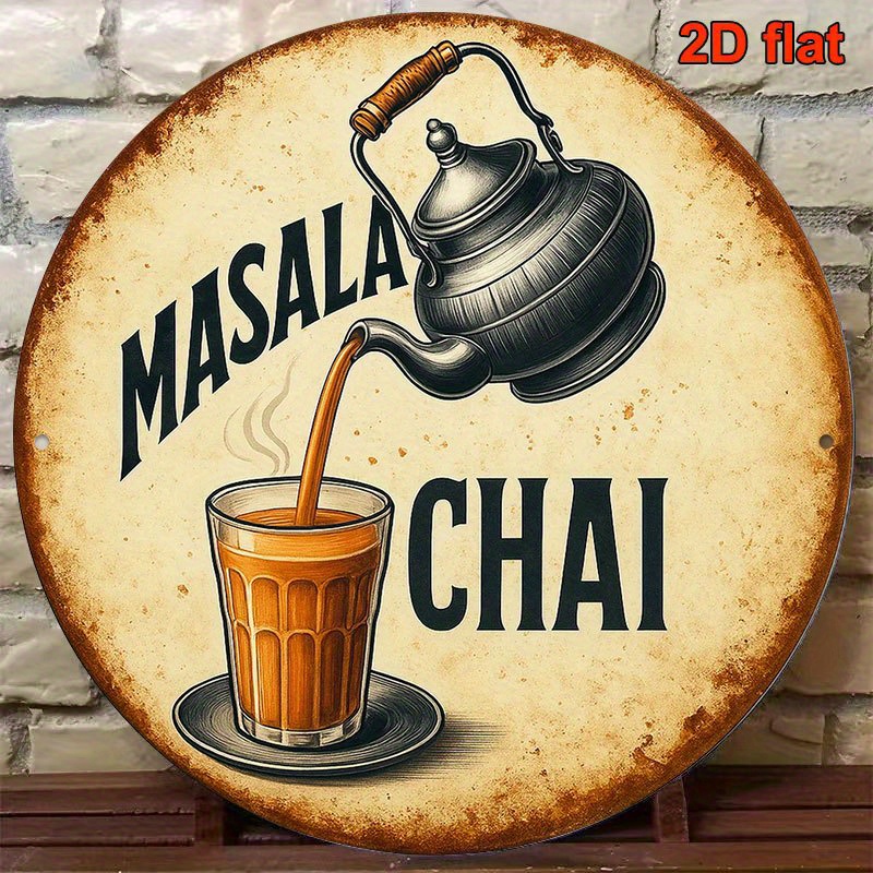 Masala Chai Metal Sign Vintage - Coffee Tea Recipe review and price
