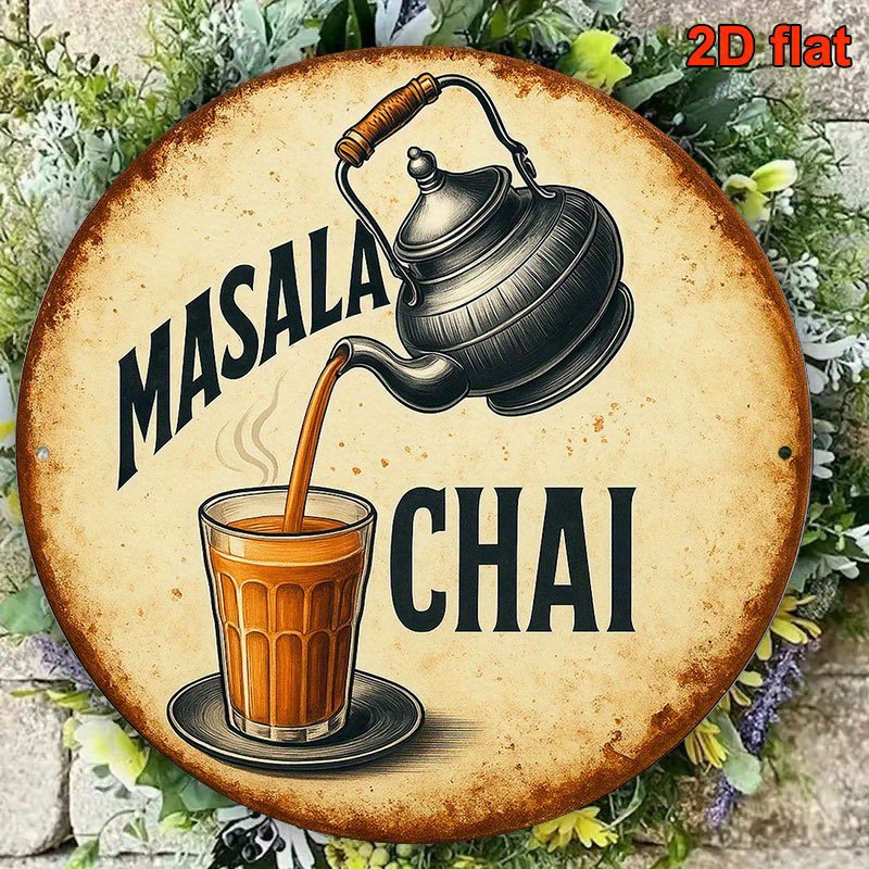 Masala Chai Metal Sign Vintage - Coffee Tea Recipe review and price