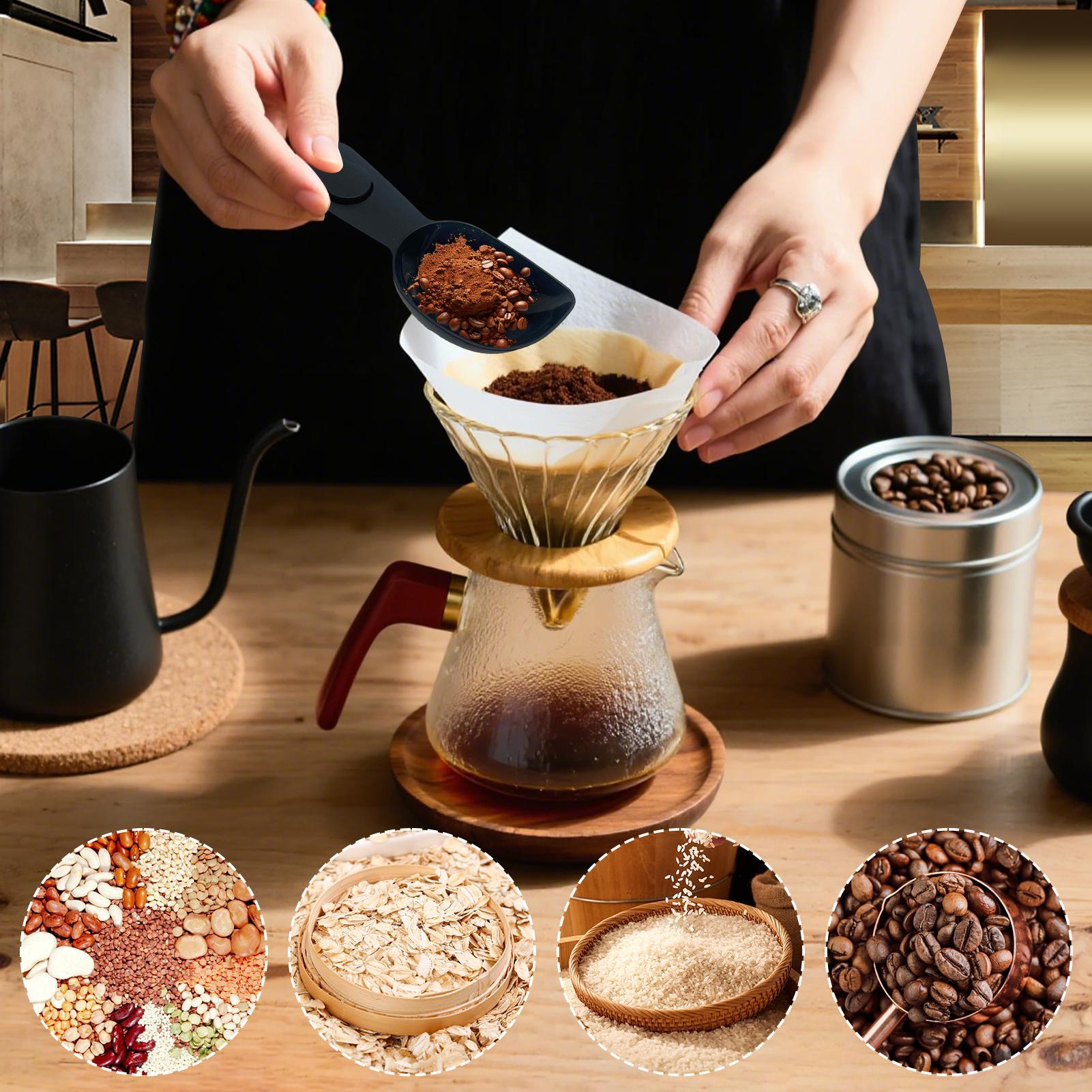 Coffee Scoop with Clip Multi-p - Coffee Tea And Bean Leaf review and price