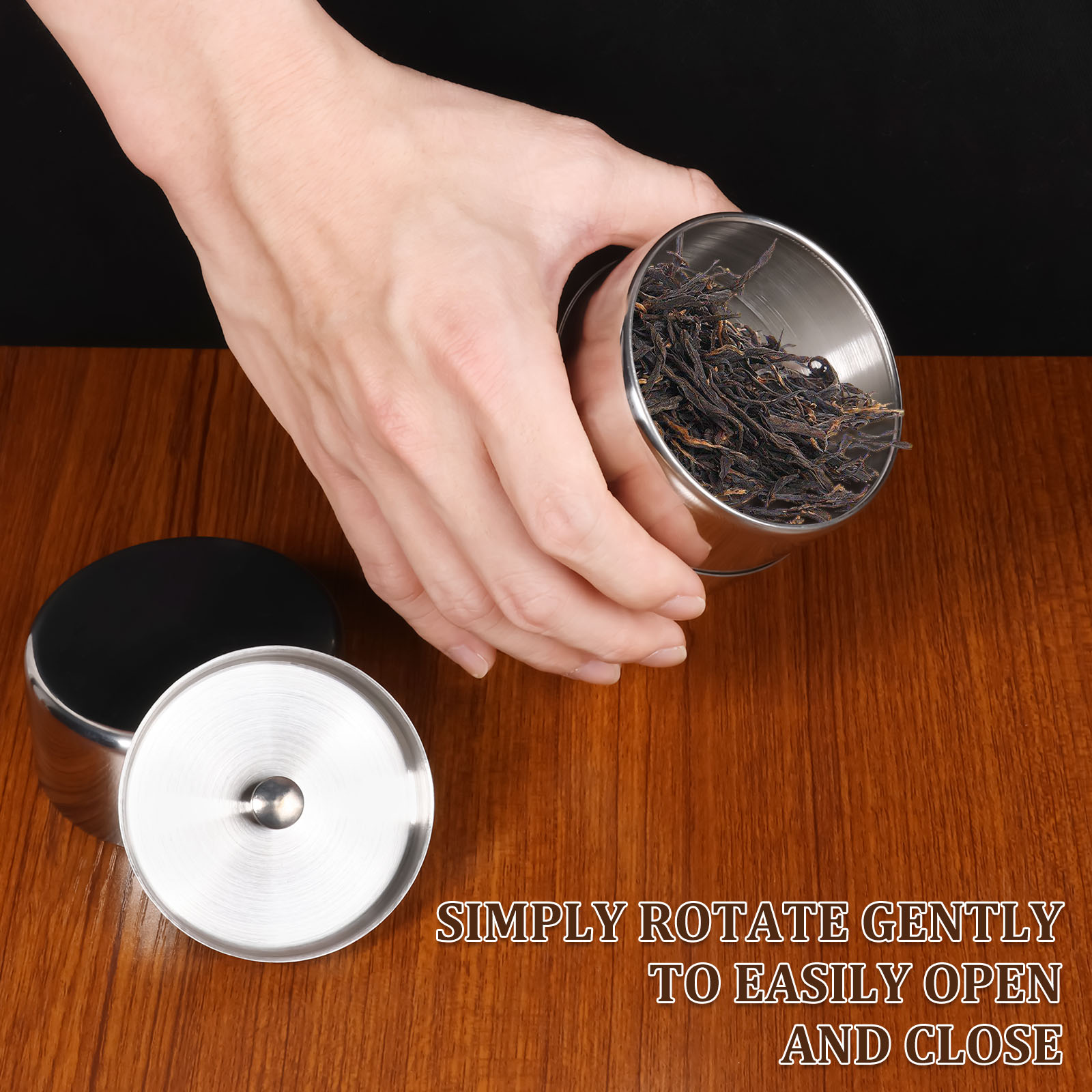 Stainless Steel Tea Leaf Tins  - Coffee Tea And Bean Leaf review and price