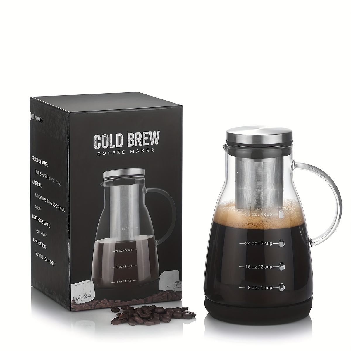 24oz Classic Glass Cold Brew C - Coffee Tea Maker review and price